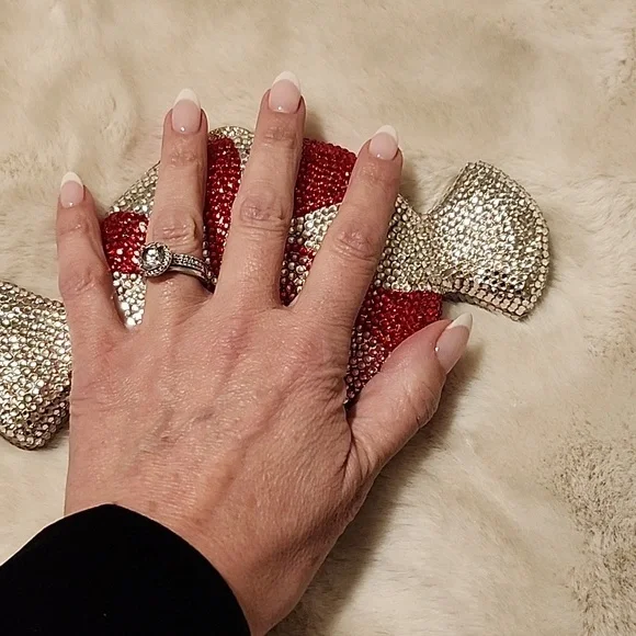 Crystal Peppermint Clutch